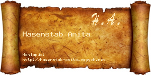 Hasenstab Anita névjegykártya